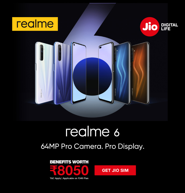 Jio Realme 6 Offer Image